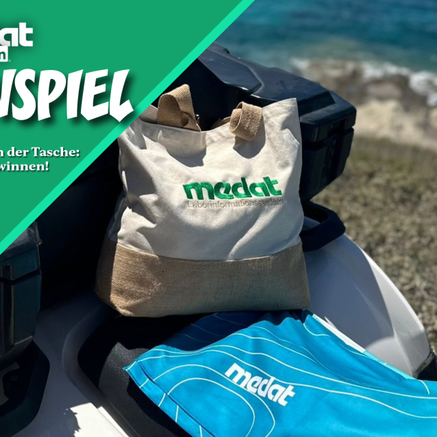 Gewinnspiel tasche Banner